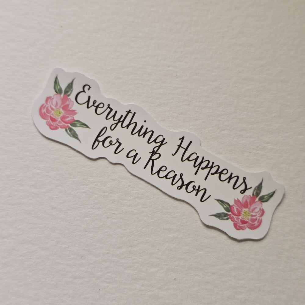 10/$10 Floral Inspirational Sticker